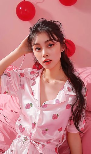 故意露著奶頭開門取外賣