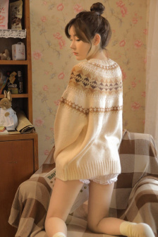 做著做著他突然頂了我一下